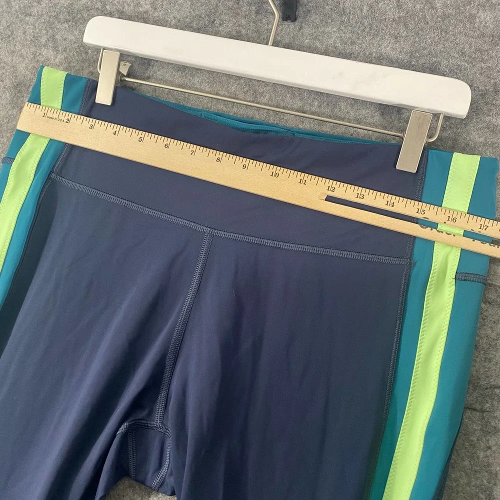 Athleta Blue and Green High-Waisted Leggings - Picture 10 of 16